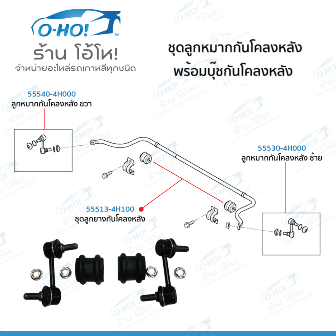 ชุดลูกหมากกันโคลงหลัง พร้อมบุ๊ชยางกันโคลงหลัง  HYUNDAI H1 ปี07-ปัจจุบัน